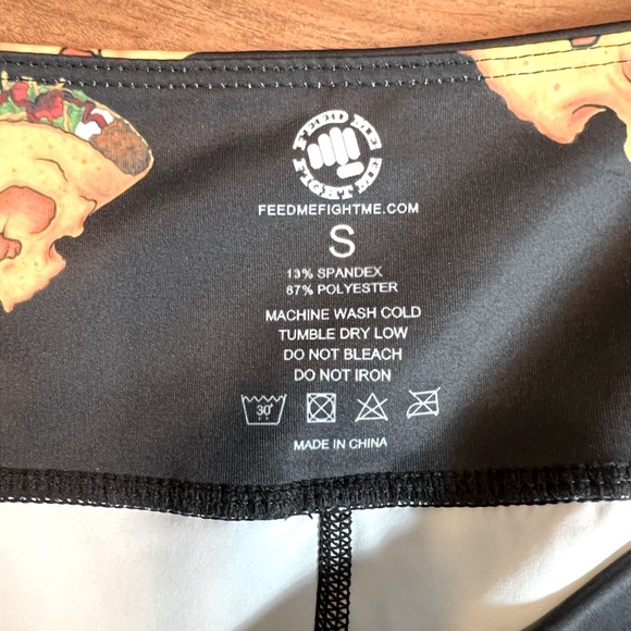 EUC Feed Me Fight Me workout shorts, size small - Picture 4 of 4